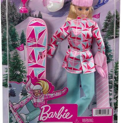 BARBIE SNOWBOARD BLONDE DOLL ART.HCN32