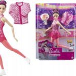 BARBIE PATTINAGGIO SU GHIACCIO BRUNETTE DOLL ART.HHY27