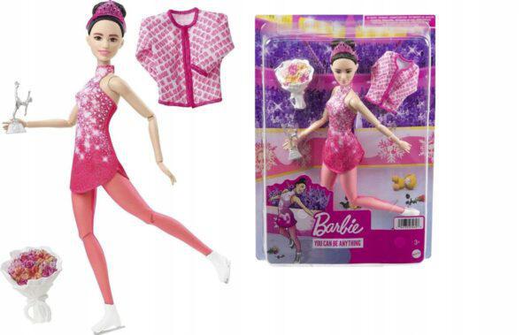 BARBIE PATTINAGGIO SU GHIACCIO BRUNETTE DOLL ART.HHY27