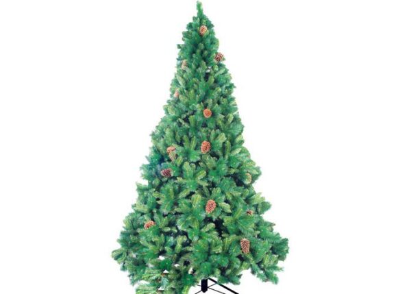 ALBERO DI NATALE CM.240 CLAVIERE CON PIGNE