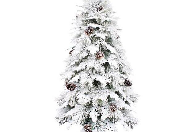 CRANS MONTANA - Albero innevato in PE Effetto Real Touch+PP 210cm