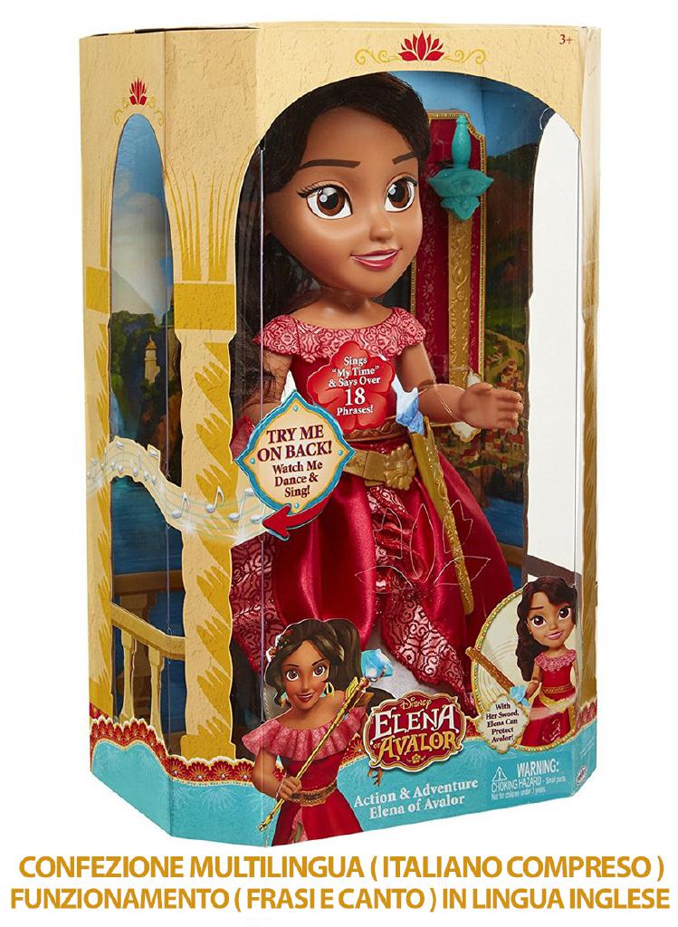 DISNEY PRINCESS ELENA AVALOR 35CM CANTA E BALLA DISNEY PRINCESS ELENA AVALOR 35CM CANTA E BALLA