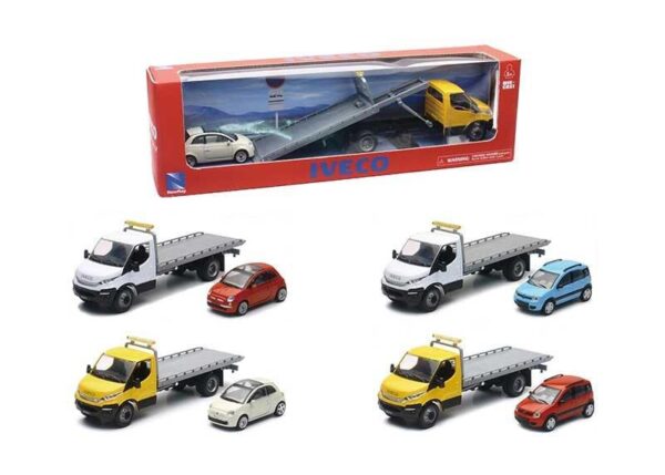 IVECO DAILY TOW TRUCK + FIAT 4 ASS. SCALA 1:43 ART.15875SS
