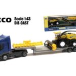 IVECO STRALIS WITH NEWHOLLAND HARVESTER FR850+HOLLAND TL SCALA 1:43 ART.16143