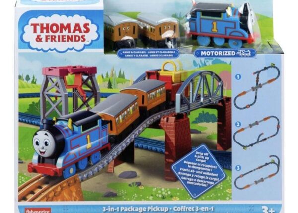 THOMAS AND FRIENDS 3-IN-1 PACKAGE PICKUP TRAIN SET HGX64