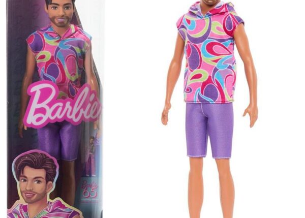 KEN FASHIONISTAS LOOK SUPERCHIOMA CASTANO CON BARBA DWK44-HRH26 CANVASS