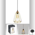 LAMPADARIO 173263 ULI 18X30CM VETRO DORA ART.A189059