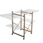 STENDIBIANCHERIA METALLO CON RUOTE 176X60X104CM 164726