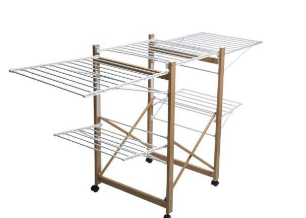 STENDIBIANCHERIA METALLO CON RUOTE 176X60X104CM 164726