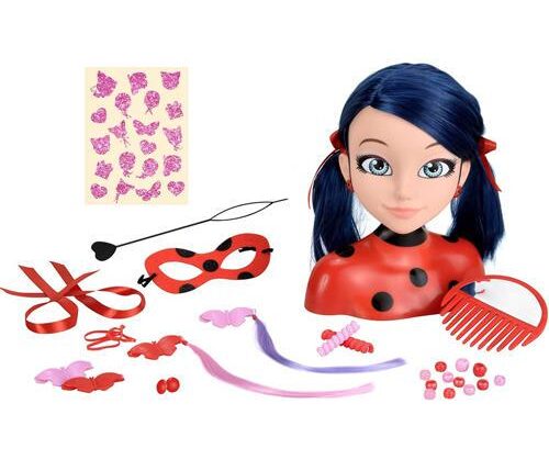 MIRACULOUS STYLING HEAD DELUXE LADYBUG ART.T09552