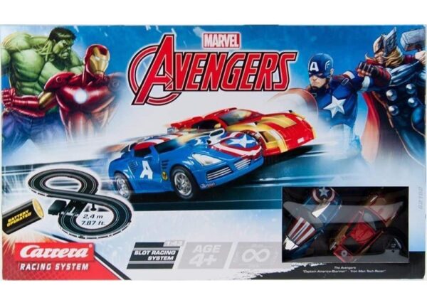 AVENGERS PISTA CARRERA 2,40MT SLOT CAR RACING 20062192