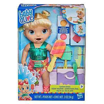 BABY ALIVE SUNSHINE SNACKS BLOND HAIR F1680