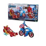 MARVEL HERO CAPITAN AMERICA E IRON MAN CON ROLLING RESCUE ART.F3532