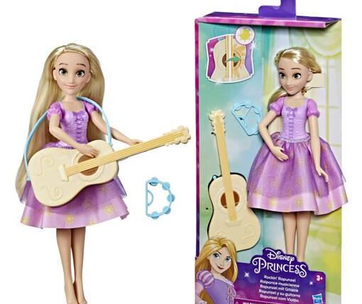DISNEY PRINCESS RAPUNZEL FASHION DOLL CON CHITARRA