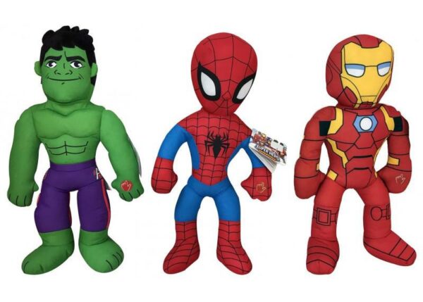 PELUCHE SPIDERMAN-HULK-C.AMERICA SONORO 45CM MARVEL ART.9266 $