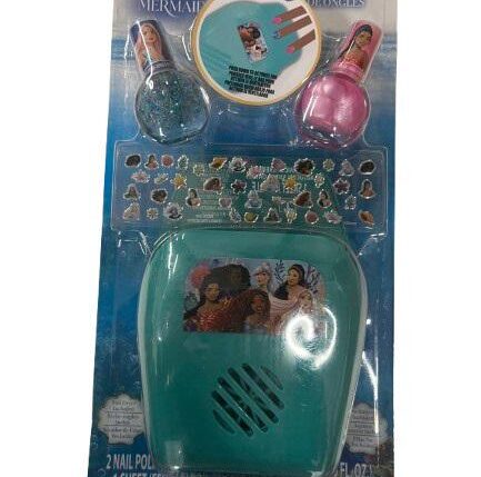 THE LTTLE MERMAID ASCIUGA SMALTO CON ACCESSORI E SMALTO -DP5144GA $