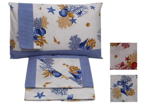 COMPLETO LETTO SINGOLO CORALLO PLATINO