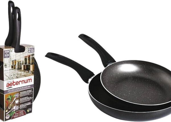 PADELLA INDUCTION RUSTICA 22/26CM 2PZ AETERNUM