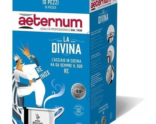 BATTERIA PENTOLE LA DIVINA 10PZ INOX
