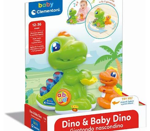 CLEMMY BABY DINO E BABY DINO GIROTONDO NASCONDINO ART.17953
