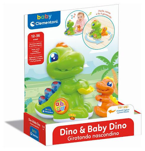 CLEMMY BABY DINO E BABY DINO GIROTONDO NASCONDINO ART.17953 CLEMMY BABY DINO E BABY DINO GIROTONDO NASCONDINO ART.17953