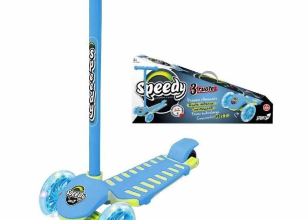 MONOPATTINO 3RUOTE SPEEDY AZZURRO C/RUOTE ART.707300151
