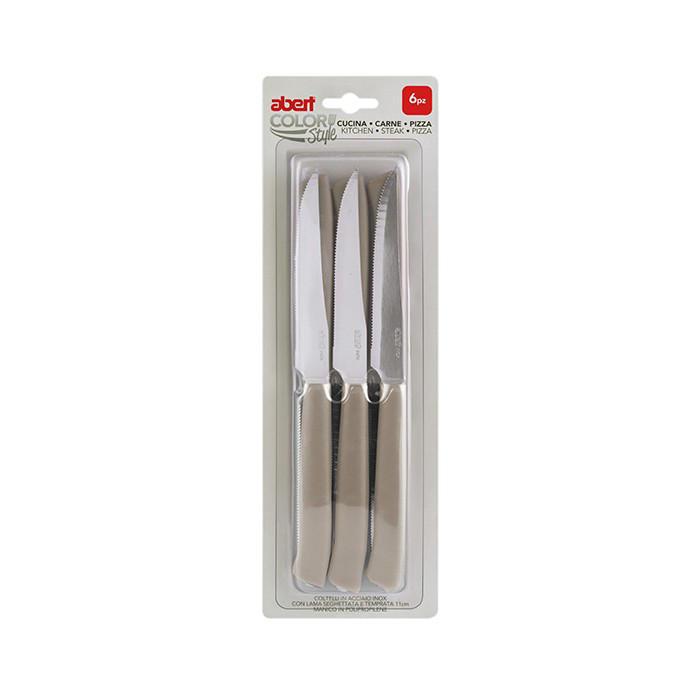 COLTELLI SET/6 PUNTA TORTORA ART.AVARI23047 COLTELLI SET/6 PUNTA TORTORA ART.AVARI23047