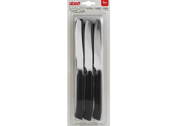 COLTELLI SET/6 NERO ART.AVARI23115