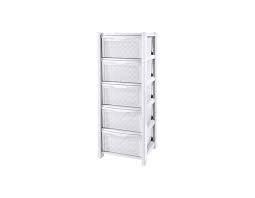 CASSETTIERA ARIANNA 5 CASSETTI BIANCO CASSETTIERA ARIANNA 5 CASSETTI BIANCO