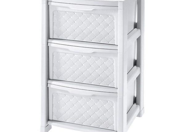 CASSETTIERA ARIANNA 3 CASSETTI BIANCO
