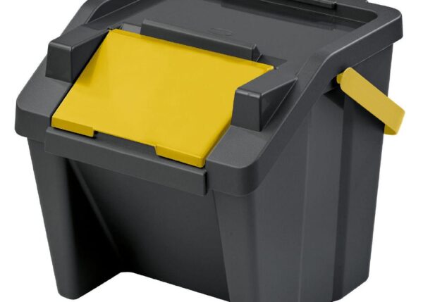 PATTUMIERA MODA 30L CON MANICO GIALLO