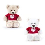 ORSO 60CM 2COL ASS. C/TSHIRT ROSSA SCRITTA LOVE ART.23980