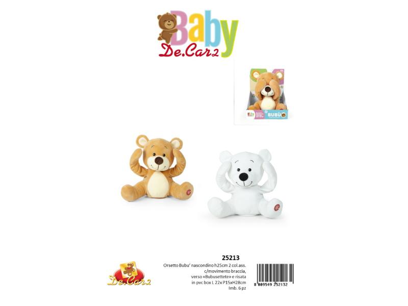 ORSETTO BABY DECAR BUBUSETTETE 25CM WBOX ART.25213 ORSETTO BABY DECAR BUBUSETTETE 25CM WBOX ART.25213