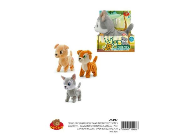 CANE 25CM 3ASS CAMMINA ABBAIA OBOX PILE NON INCL ART.25497