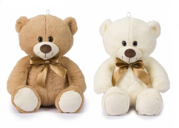 ORSETTO H40CM 2COL.ASS. C/FIOCCO ART.25751