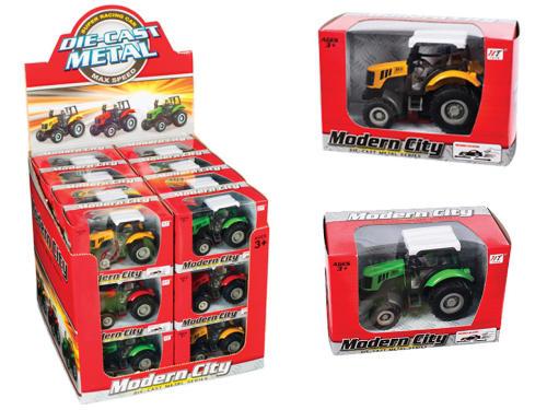 TRATTORI ASST METALLO BOX 13CM X H9 CM DISP.24PZ ART.35978