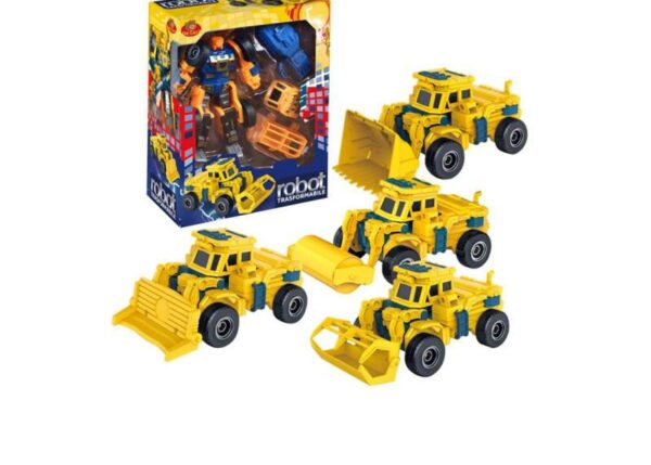 ROBOT TRASF IN MEZZI LAVORO 4ASS WBOX H31XL25CM ART.37431