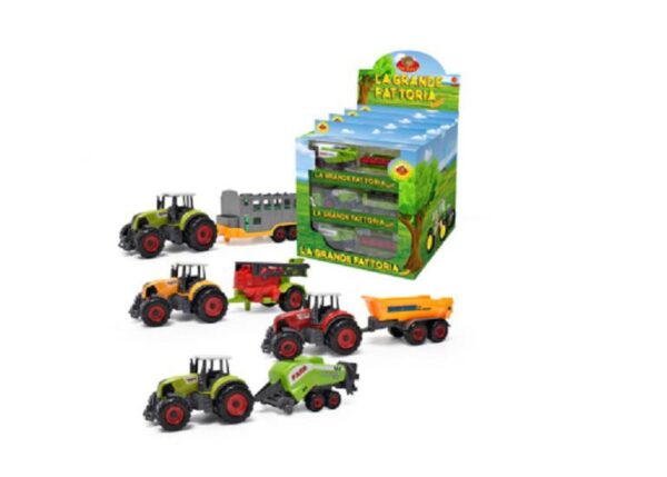 TRATTORE C/RIMORC METAL WBOX H12XL27CM DISP 12PZ ART.37450