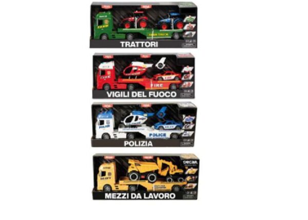 CAMION BISARCA LUCI E SUONI 4ASS. SC: 1:12 OBOX ART.37483