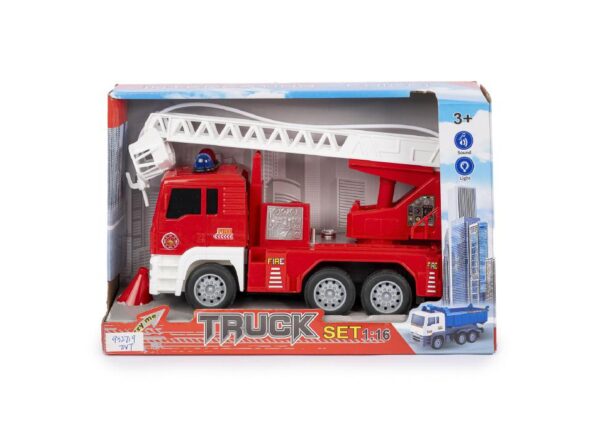 AUTOSCALA POMPIERI 1:16 LUCI SUONI OBOX L32XH21 ART.37518