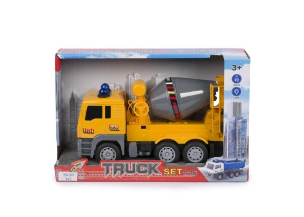 BETONIERA 1:16 FRIZ LUCI SUONI OBOX L32XH21XP11 CM ART.37520