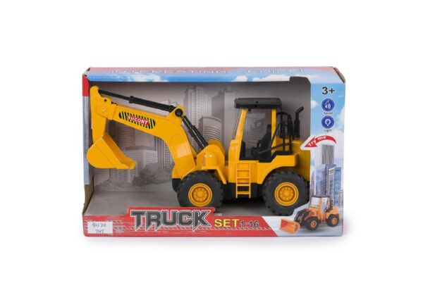 ESCAVATRICE 1:16 FRIZ LUCI SUONI OBOX L32X19XP13CM ART.37523