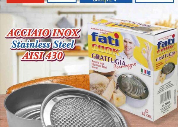 FATIGATI GRATTUGIA FORMAGGIO ACCIAIO INOX 18 ART.28448