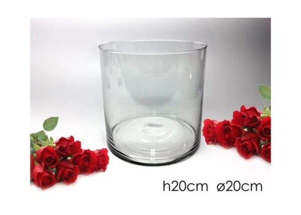 VASO VETRO CIL. H20X20CM ART.631826
