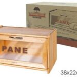 PORTAPANE LEGNO C/VETRINA ACRILICO ART.697139