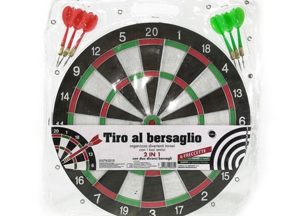 TIRO AL BERSAGLIO 2 IN 1 C/6 FRECCETTE ART.122243