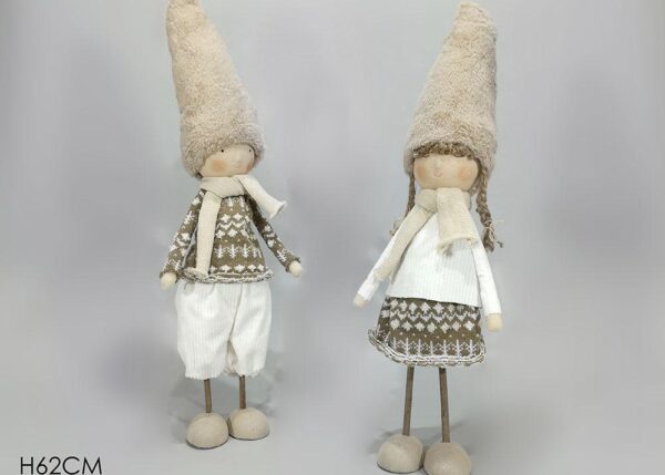 BIMBO C/SCIARPA/CAPPELLO 62CM 2ASS