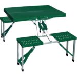 TAVOLO VALIGETTA RETT.+4 SEDIE VERDE