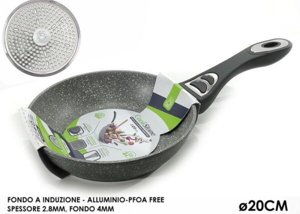 PADELLA COOKSTONE 20CM INDUZIONE GRIGIO ART.652402