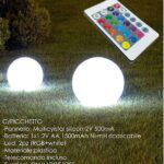 LAMPADA SFERA SOLARE Ã˜35CM C/TELECOMANDO ART.569534B